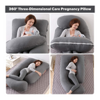 Almohada de Embarazo en U de Cuerpo Completo para Dormir y Lactancia